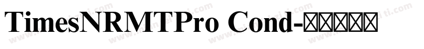 TimesNRMTPro Cond字体转换